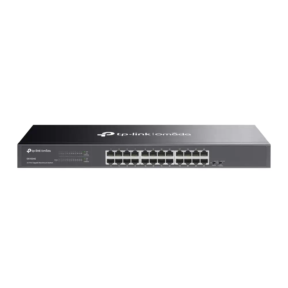 Omada 24-Port Gigabit Unmanaged Rackmount Switch DS1024G Omada 24-Port Gigabit Unmanaged Rackmount Switch DS1024G