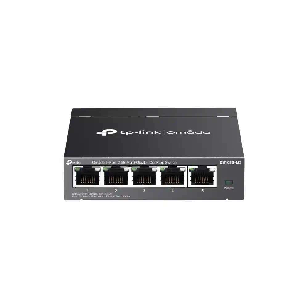 Omada 5-Port 2.5G Multi-Gigabit Unmanaged Desktop Switch DS105G-M2