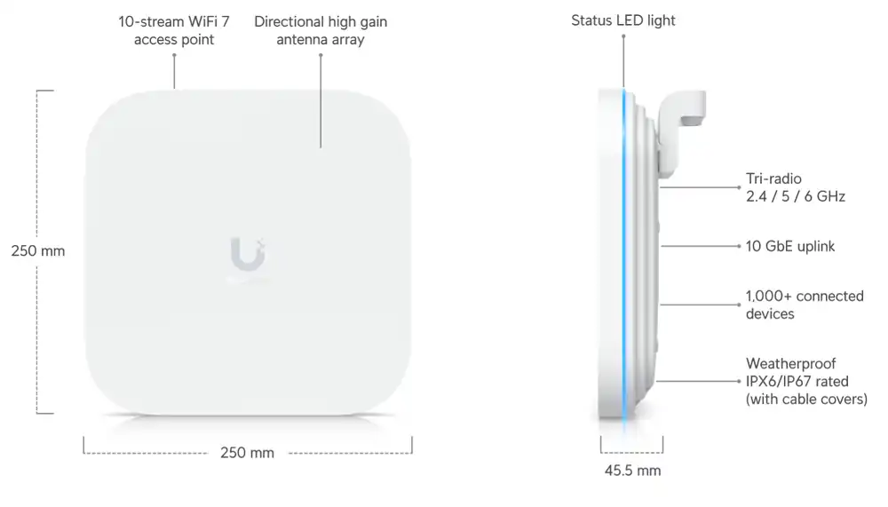 Ubiquiti UniFi Enterprise WiFi 7 Access Point E7-Campus E7-Campus-US