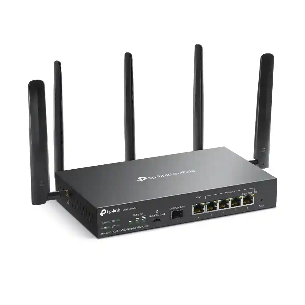 Omada 4G+ Cat6 AX3000 Gigabit VPN Router ER706W-4G