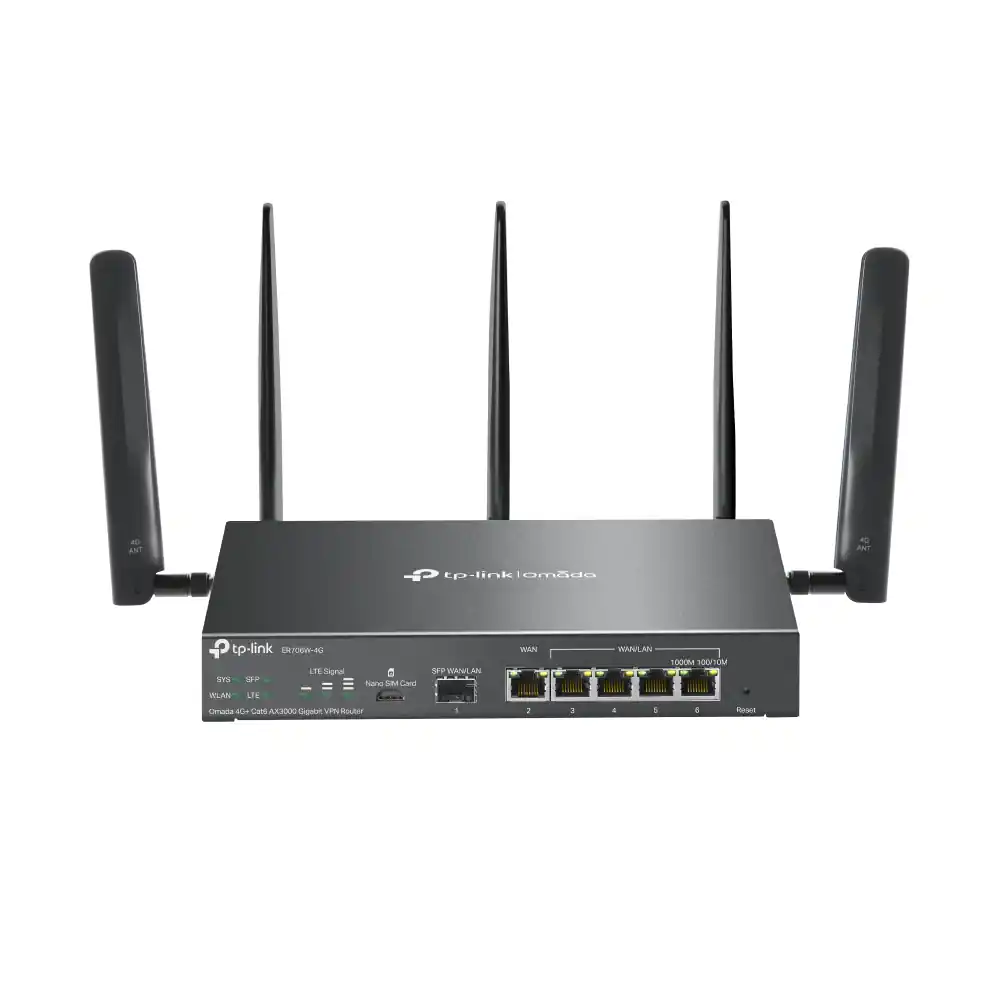 Omada 4G+ Cat6 AX3000 Gigabit VPN Router ER706W-4G