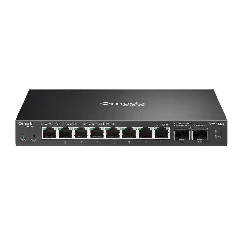 ES206XPP-M2 | Omada 8-Port 2.5G BASE-T Easy Managed Switch with 2 10GE SFP+ Slots ES206XPP-M2