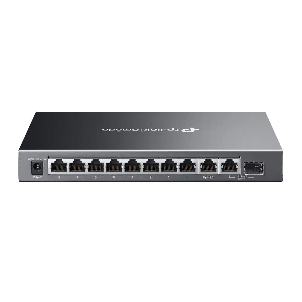 Omada 10-Port Gigabit Easy Managed Switch with 8-Port PoE+ ES210GMP