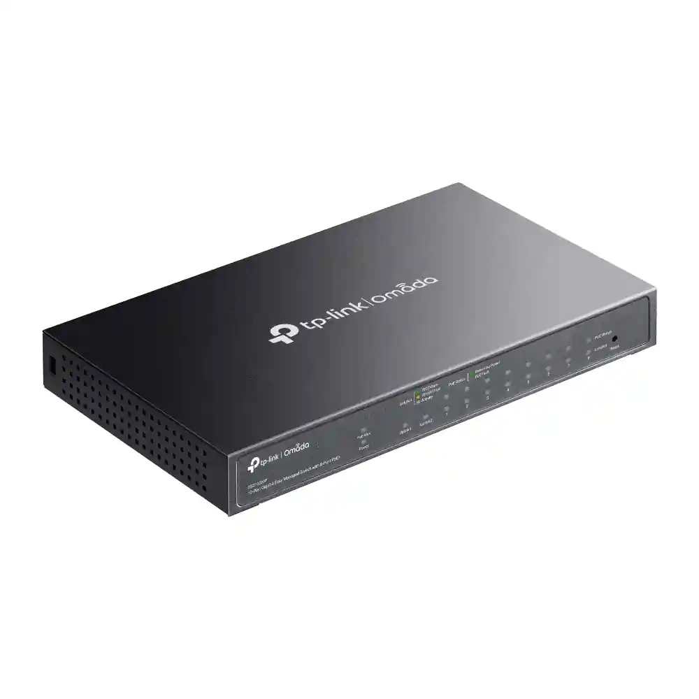 Omada 10-Port Gigabit Easy Managed Switch with 8-Port PoE+ ES210GMP