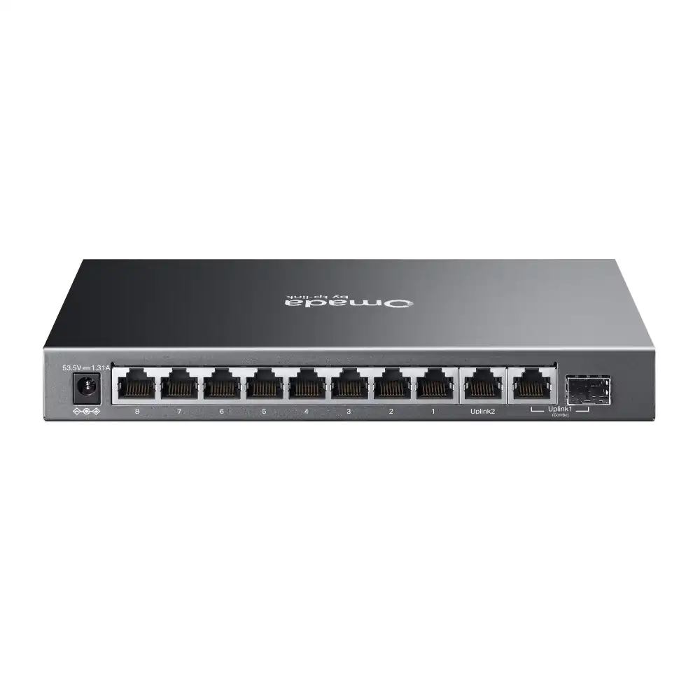 Omada 10-Port Gigabit Easy Managed Switch with 8-Port PoE+ ES210GP