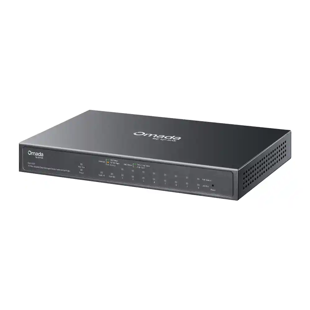Omada 10-Port Gigabit Easy Managed Switch with 8-Port PoE+ ES210GP