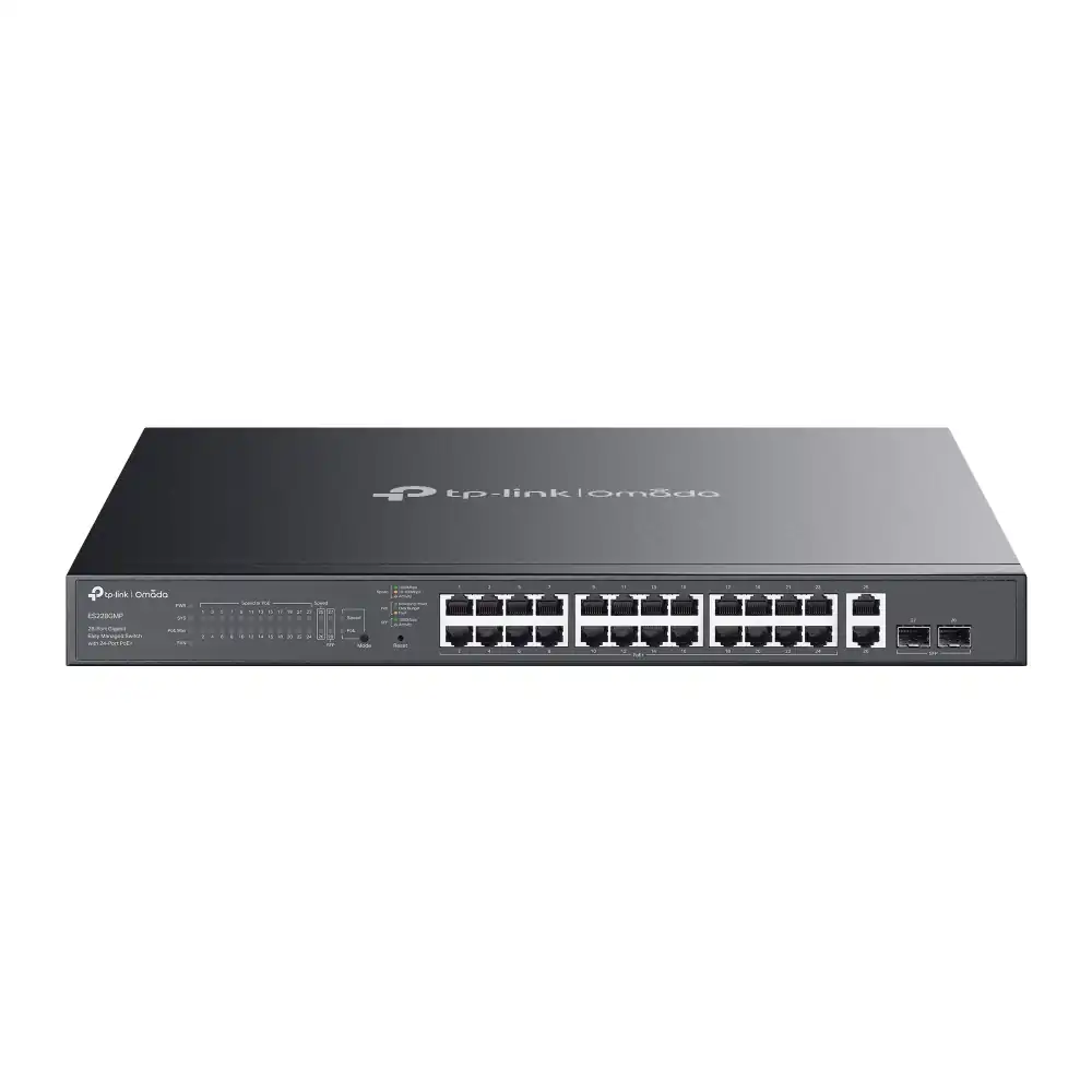 Omada 28-Port Gigabit Easy Managed Switch with 24-Port PoE+ ES228GMP