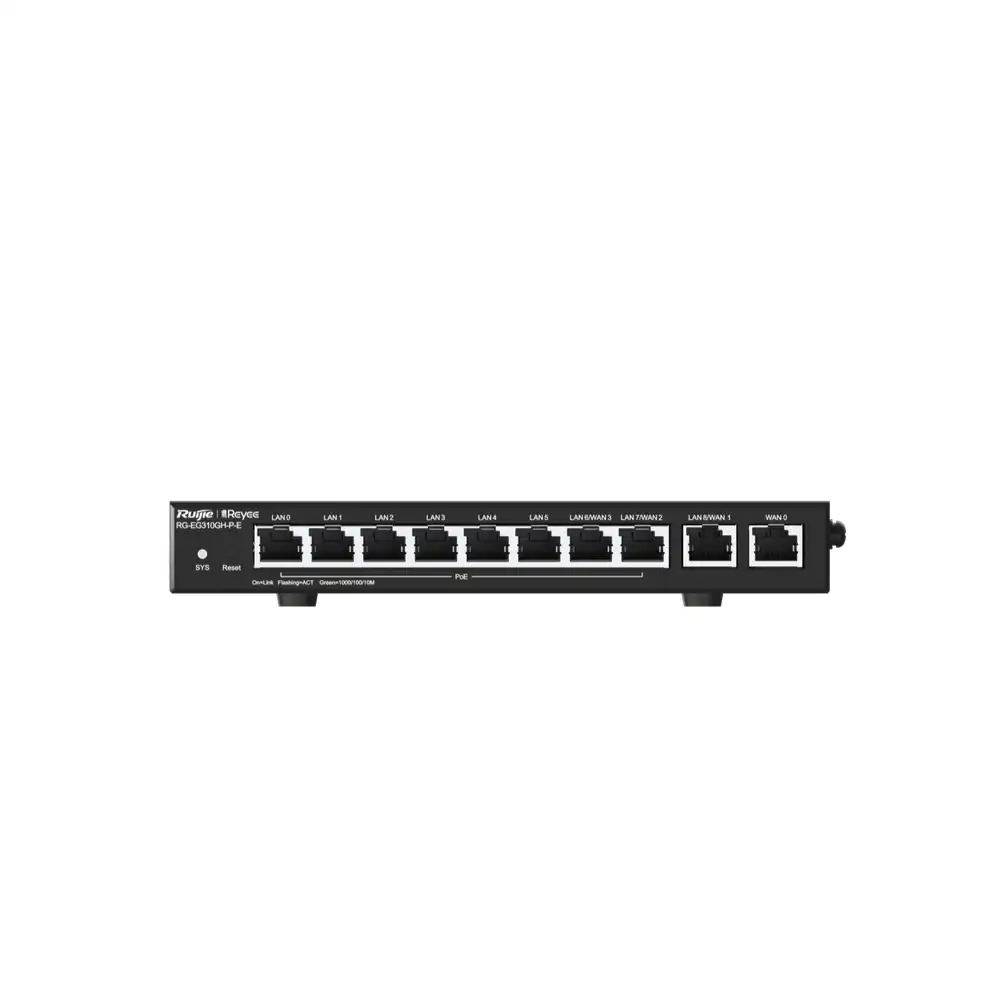 Reyee10-Port High-Performance Cloud Managed PoE Office Router RG-EG310GH-P-E