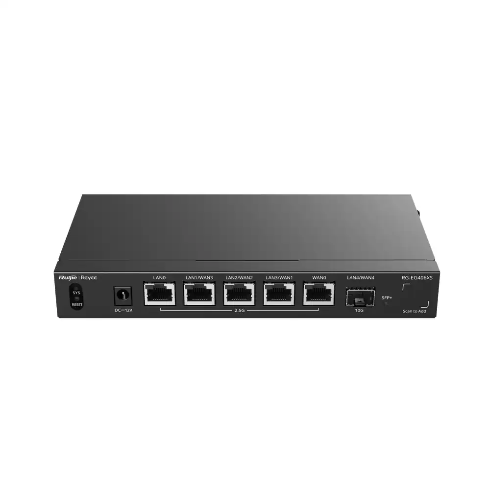 Reyee 5-Port 2.5G Cloud Managed Router, 1 x 10G Port RG-EG406XS