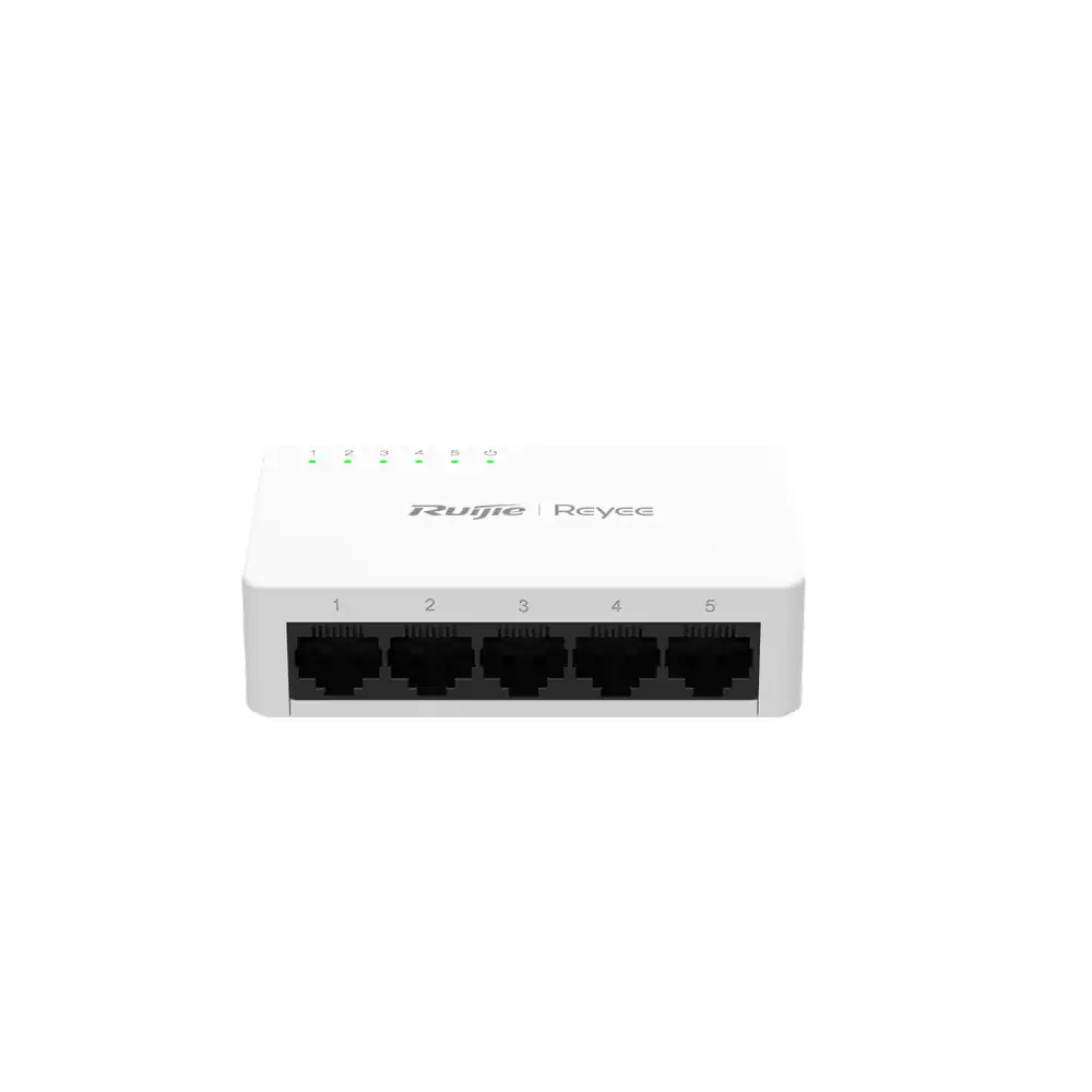 Reyee 5-Port 10/100 Mbps Unmanaged Non-PoE Switch RG-ES05F