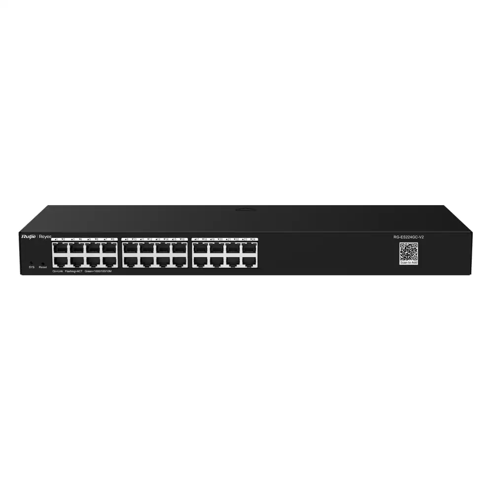 Reyee 24-Port Gigabit Smart Cloud Managed Non-PoE Switch RG-ES224GC-V2 Reyee 24-Port Gigabit Smart Cloud Managed Non-PoE Switch RG-ES224GC-V2