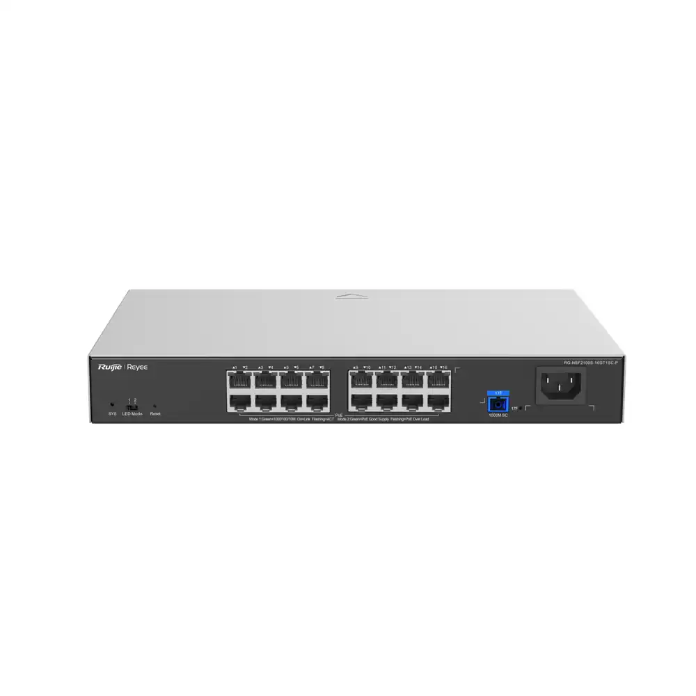 Reyee 1G Layer 2 Cloud Managed PoE+ Switch RG-NBF2100S-16GT1SC-P