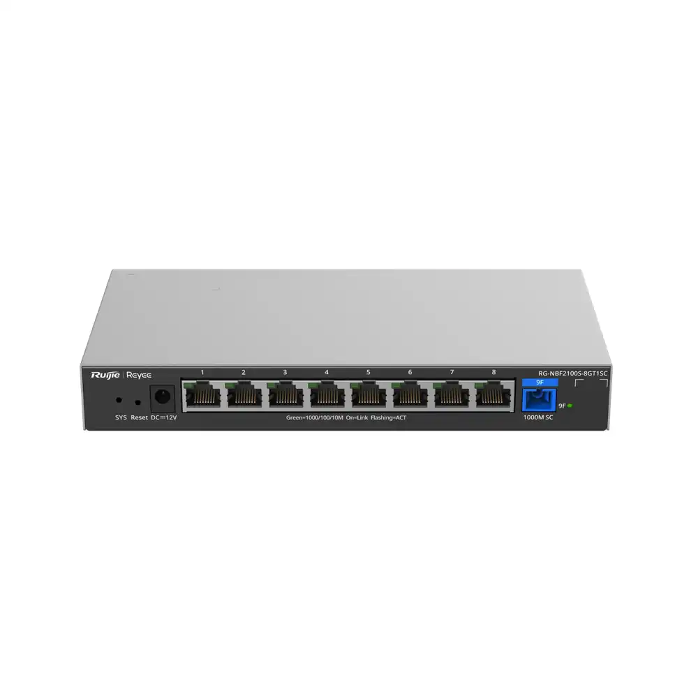 Reyee 1G Layer 2 Cloud Managed Non-PoE Switch RG-NBF2100S-8GT1SC