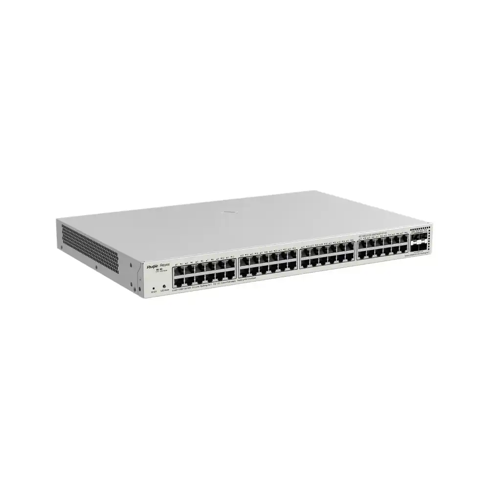 Reyee 48-Port Gigabit Layer 2 Cloud Managed PoE Switch, 4 x 1G Uplinks RG-NBS3100-48GT4SFP-P-V2