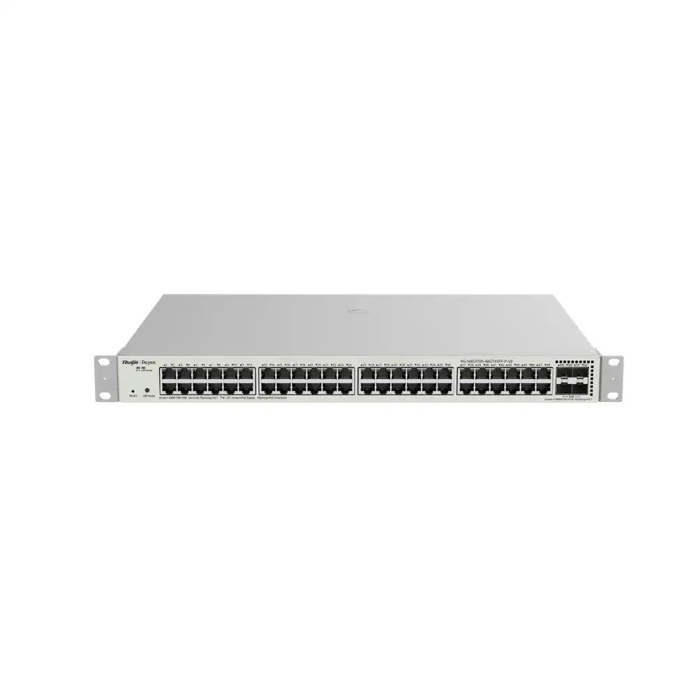 Reyee 48-Port Gigabit Layer 2 Cloud Managed PoE Switch, 4 x 1G Uplinks RG-NBS3100-48GT4SFP-P-V2