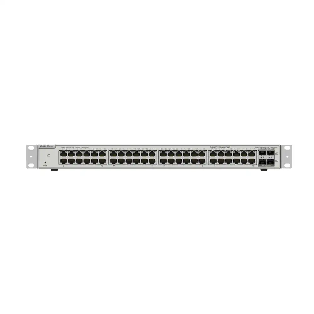 Reyee 48-Port Gigabit Layer 2+ Managed Switch, 4 * 10G Uplinks RG-NBS3200-48GT4XS Reyee 48-Port Gigabit Layer 2+ Managed Switch, 4 * 10G Uplinks RG-NBS3200-48GT4XS