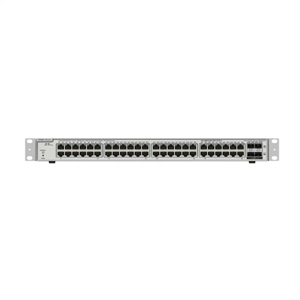 Reyee 48-Port Gigabit Layer 2+ Cloud Managed PoE Switch, 4 * 10G Uplink RG-NBS3200-48GT4XS-P Reyee 48-Port Gigabit Layer 2+ Cloud Managed PoE Switch, 4 * 10G Uplink RG-NBS3200-48GT4XS-P