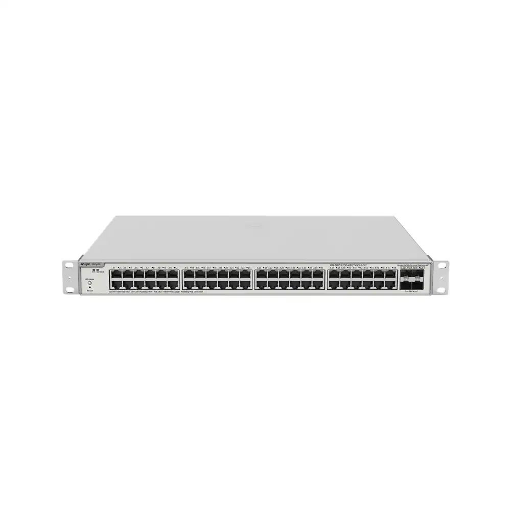 Reyee 48-Port Gigabit Layer 2+ Cloud Managed PoE Switch, 4 x 10G Uplinks RG-NBS3200-48GT4XS-P-V2