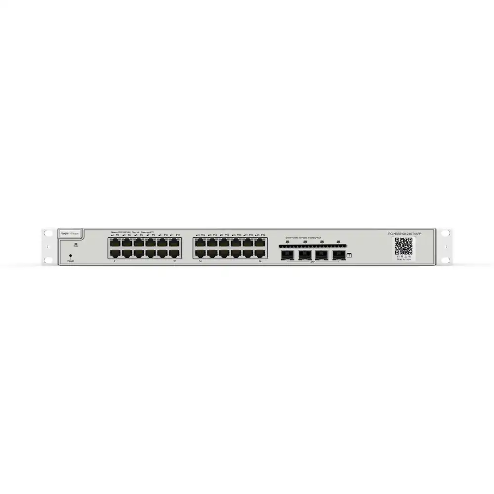 Reyee 28-Port Gigabit Layer 3 Non-PoE Switch RG-NBS5100-24GT4SFP Reyee 28-Port Gigabit Layer 3 Non-PoE Switch RG-NBS5100-24GT4SFP