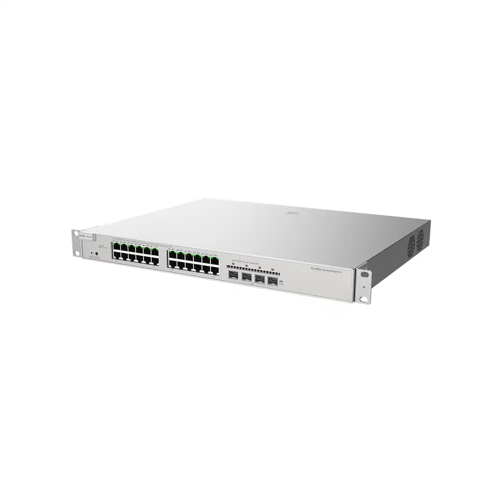 Reyee 24-port Gigabit Layer 3 PoE Switch, 4 SFP+ Uplink RG-NBS5200-24GT4XS-P