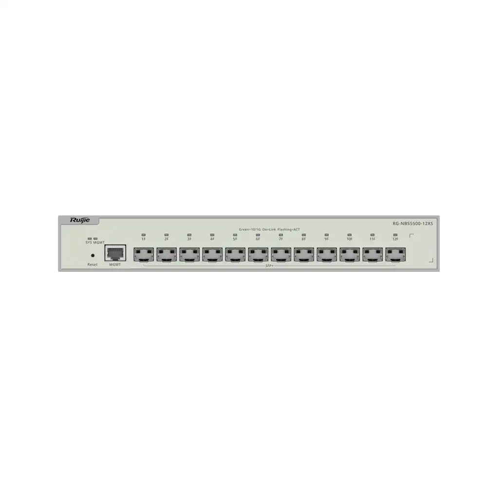 Reyee 12-Port Full 10G SFP+ Layer 3 Managed Switch RG-NBS5500-12XS