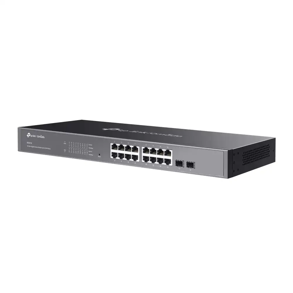 Omada 16-Port Gigabit Smart Switch with 2 SFP Slots SG2218