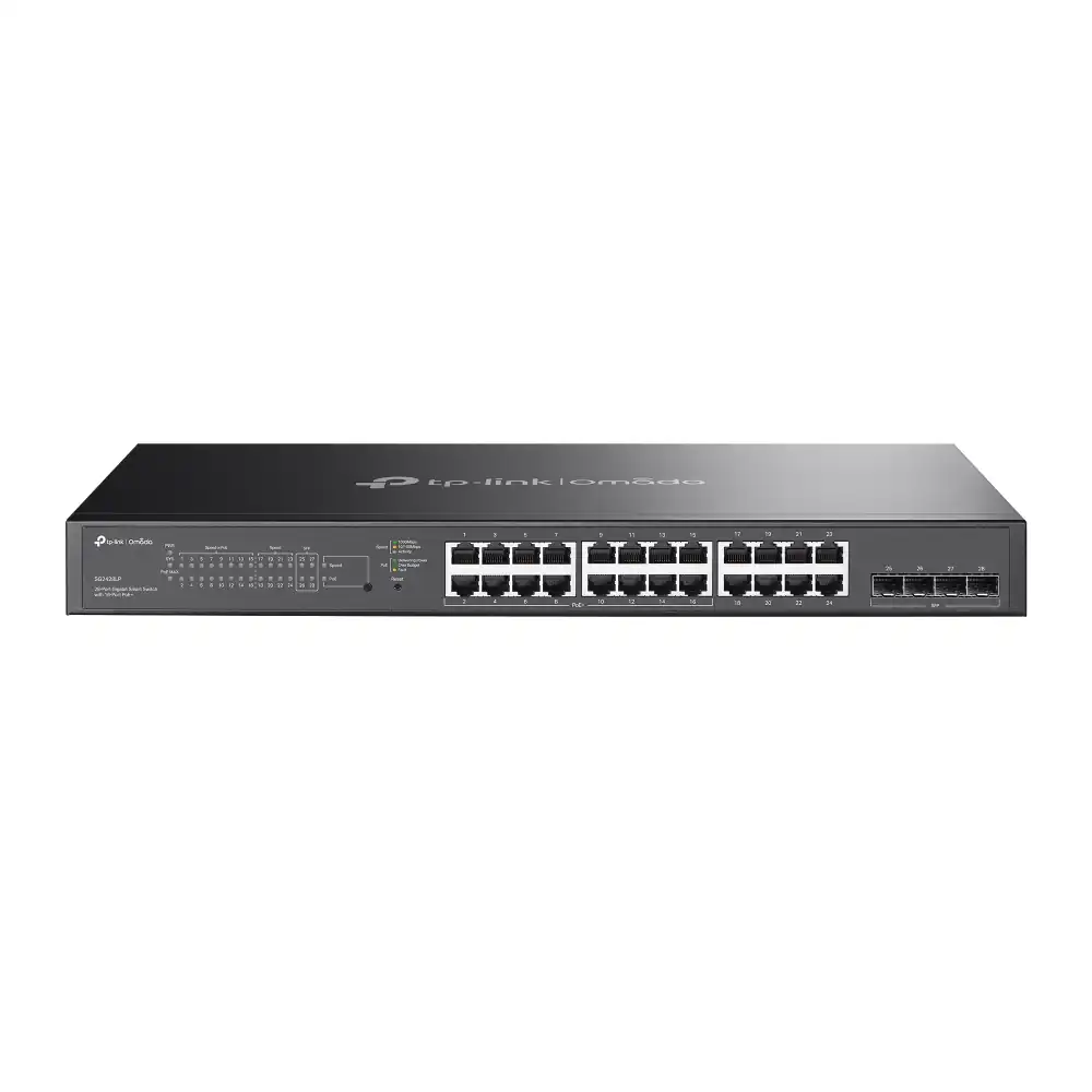 Omada 28-Port Gigabit Smart Switch with 16-Port PoE+ SG2428LP
