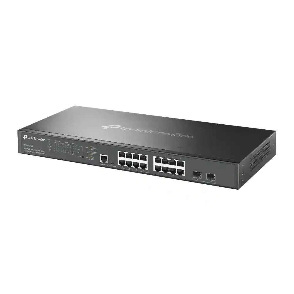 Omada 16-Port 2.5G and 2-Port 10GE SFP+ L2+ Managed Switch with 8-Port PoE+ SG3218XP-M2
