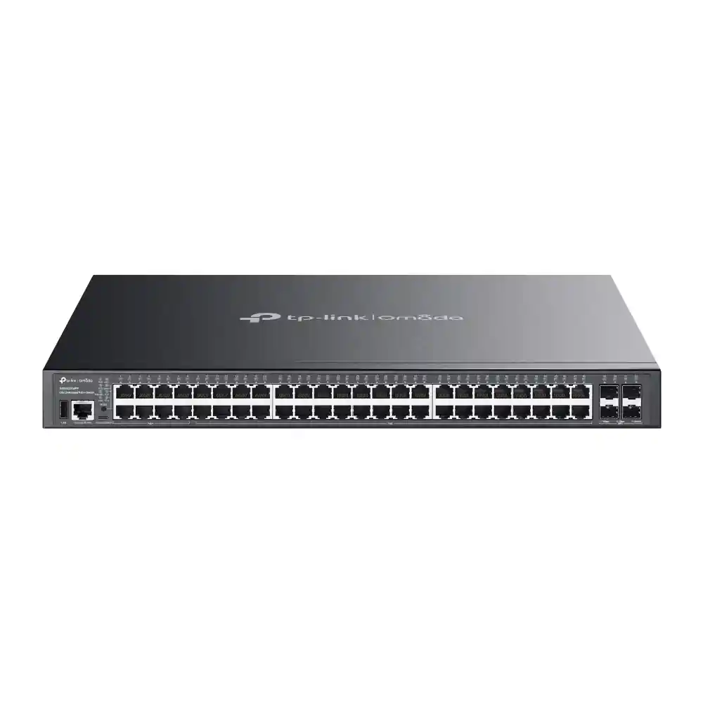 Omada 48-Port Gigabit Stackable Lite L3 Managed PoE++ Switch with 4× 10G Slots SG5452XMPP Omada 48-Port Gigabit Stackable Lite L3 Managed PoE++ Switch with 4× 10G Slots SG5452XMPP