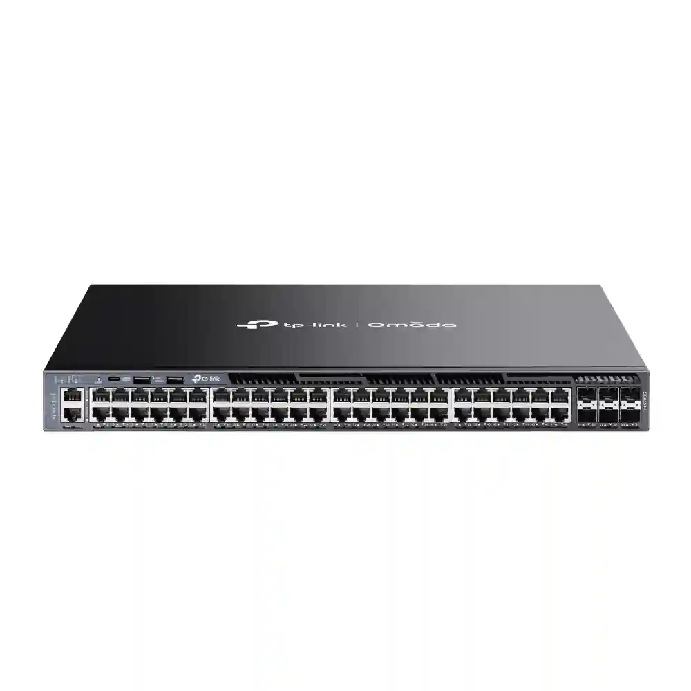 Omada 48-Port Gigabit Stackable L3 Managed Switch with 6 10G Slots SG6654X
