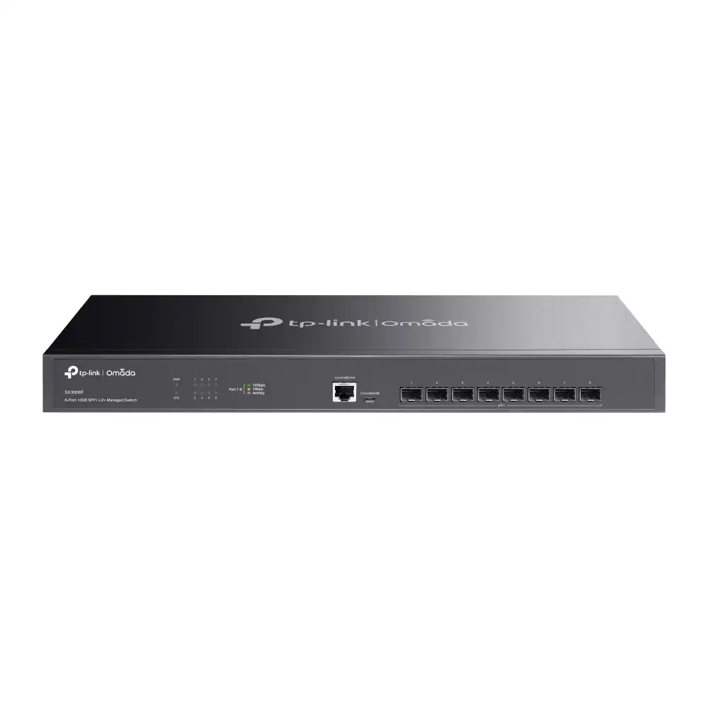 Omada 8-Port 10GE SFP+ L2+ Managed Switch SX3008F