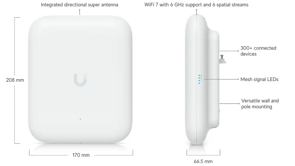 Ubiquiti UniFi Access Point U7 Pro Outdoor U7-Pro-Outdoor