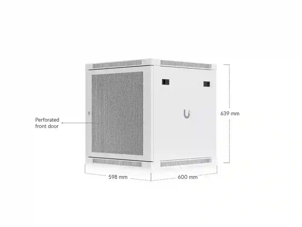 Ubiquiti UniFi 12U Rack Cabinet, 450 mm, Glass Door UACC-Rack-12U-Wall-600-P