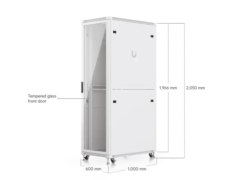 Ubiquiti UniFi 42U Rack Cabinet, 800 mm, Glass Door UACC-Rack-42U-1000-G
