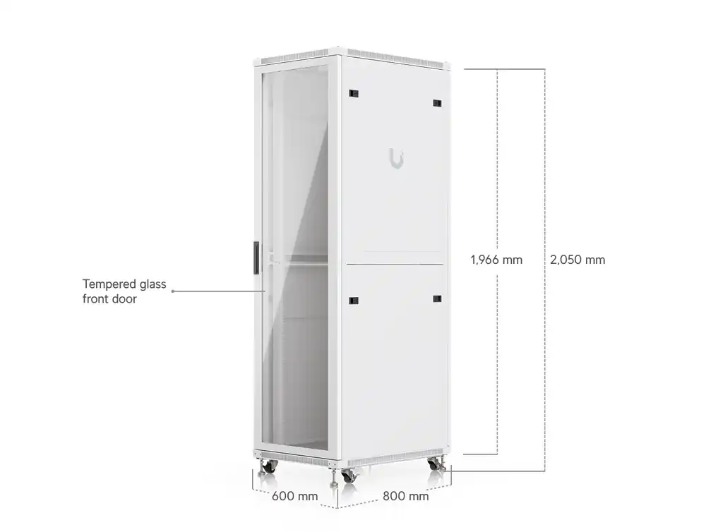 Ubiquiti UniFi 42U Rack Cabinet, 800 mm, Glass Door UACC-Rack-42U-800-G