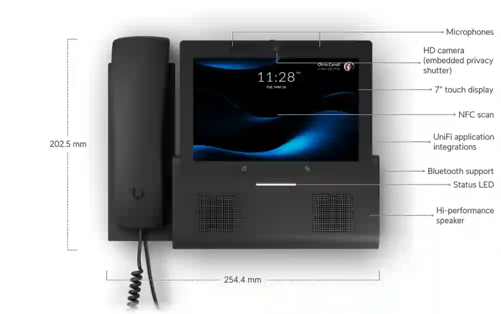 Ubiquiti UniFi Phone G3 Touch Wall UTP-G3-Touch-Wall