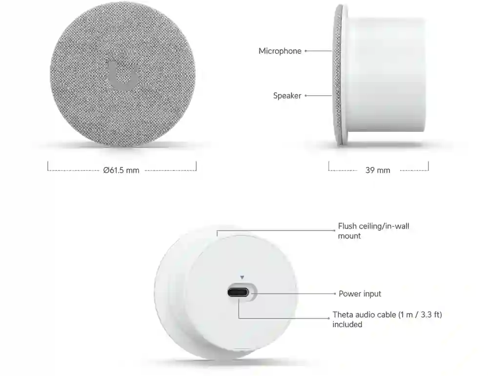 Ubiquiti UniFi AI Theta Audio UVC-AI-Theta-Audio Ubiquiti UniFi AI Theta Audio UVC-AI-Theta-Audio