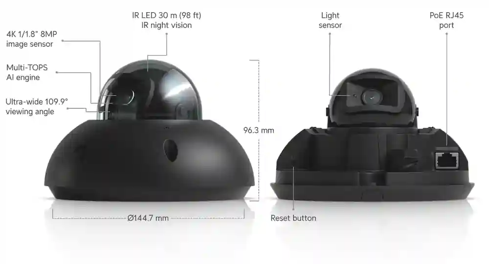 Ubiquiti UniFi Camera G6 Dome UVC-G6-Dome Ubiquiti UniFi Camera G6 Dome UVC-G6-Dome