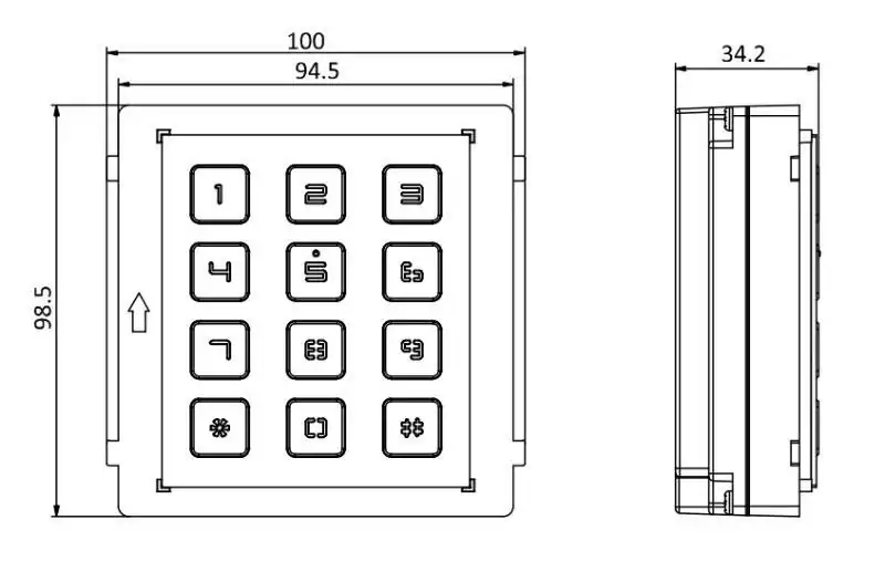 Hikvision DS-KD-KP KD8 Series Pro Modular Door Station DS-KD-KP